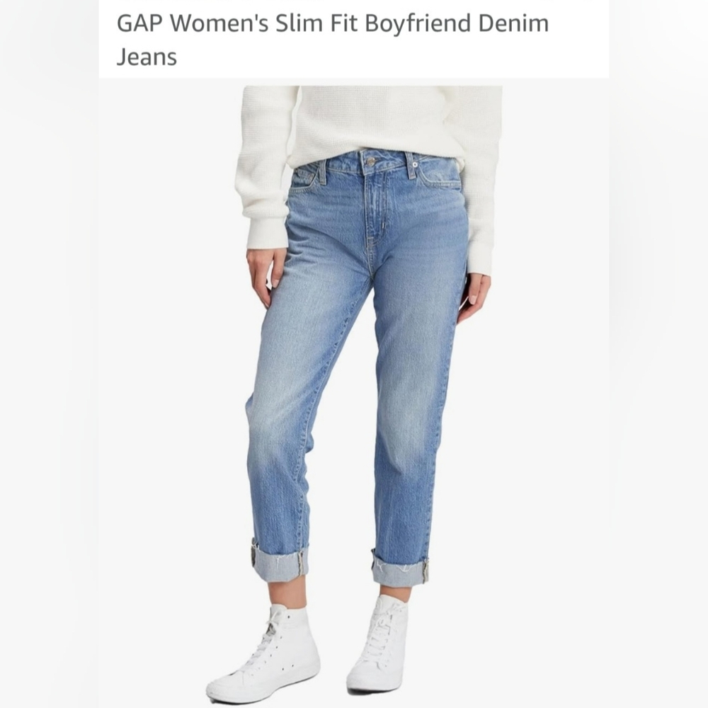GAP Blue Boyfriend Jeans Slim Fit